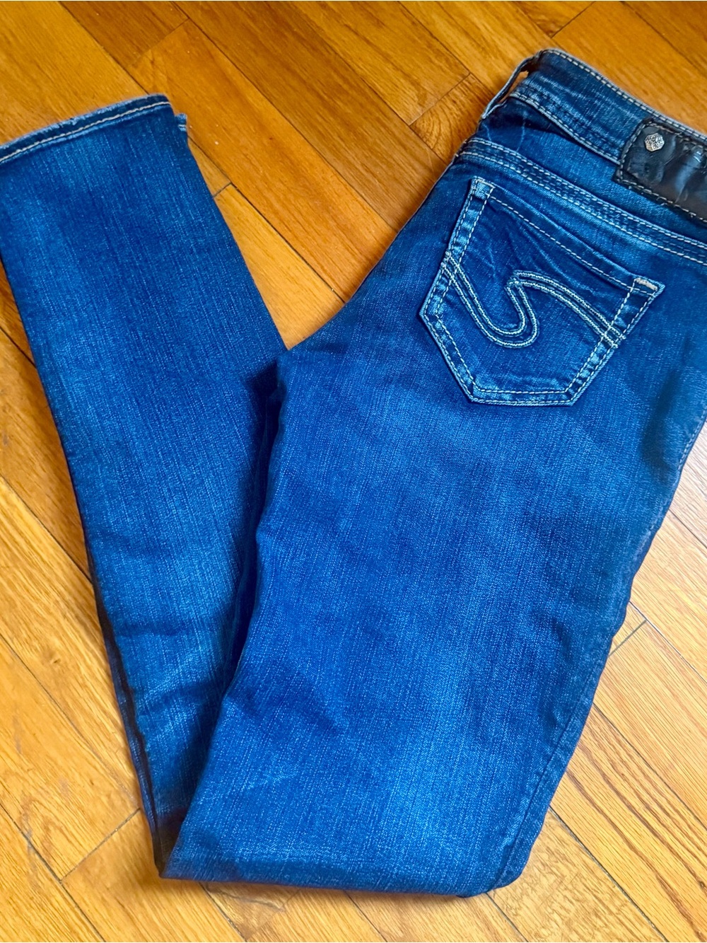 Womens Silver skinny Denim Jeans